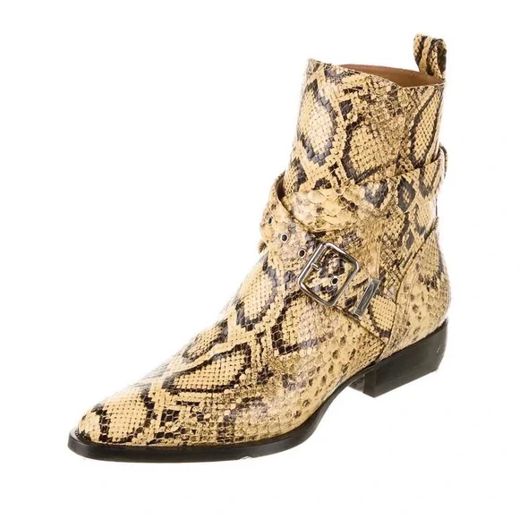Chloe Shoes Chlo Rylee Snakeskin Boots Sz 4 Poshmark